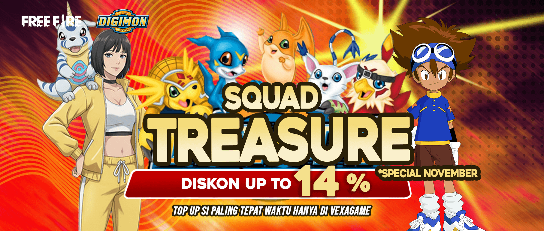 Bundle Digimon - Free Fire